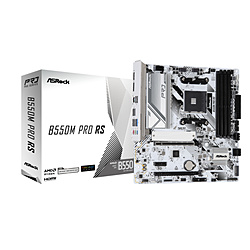ASRock マザーボード (Socket AM4) B550M Pro RS ホワイト [MicroATX]