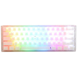 DUCKY One 3 Mini 60% Aura Edition(Cherry RGB シルバー軸・英語配列) オーラホワイト dk-one3-aura-white-mini-silver