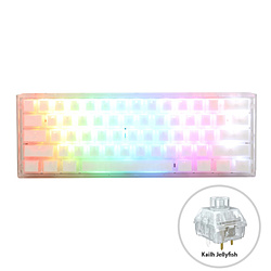DUCKY One 3 Mini 60% Aura Edition(Kailh BOX Jellyfish軸・英語配列) オーラホワイト dk-one3-aura-white-kjy