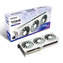 Intel Arc B580 TITAN Luna OC ホワイトモデル SB580TW-12GOC