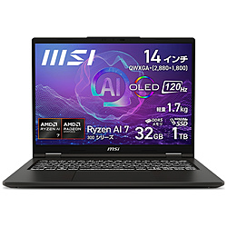 MSI ノートパソコン Venture A14 AI+ A3HM ソリッドグレイ Venture-A14-AI+A3HMG-1055JP