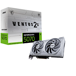MSI ホワイト GeForce RTX 5070 12G VENTUS 2X OC WHITE