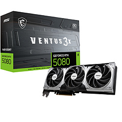 MSI ブラック GeForce RTX 5080 16G VENTUS 3X OC