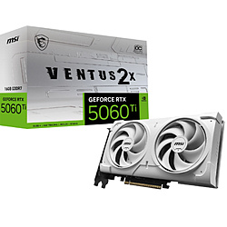 MSI ホワイト GeForce RTX 5060 Ti 16G VENTUS 2X OC WHITE PLUS
