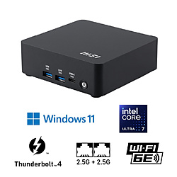 MSI Cubi NUC AI 1UMG-050JP デスクトップパソコン [モニター無し /Windows11 Pro /intel Core Ultra 7 /メモリ:16GB /SSD:512GB /無し /2025年8月モデル]