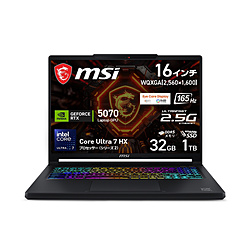 MSI Crosshair-16-Max-HX-E2WGXK-2699JP ゲーミングノートパソコン Crosshair 16 Max HX E2W(RTX 5070) コアブラック