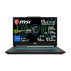 MSI Cyborg-15-Black-Edition-A13VEO-5799JP ゲーミングノートパソコン Cyborg 15 Black Edition A13 アルマイトブラック