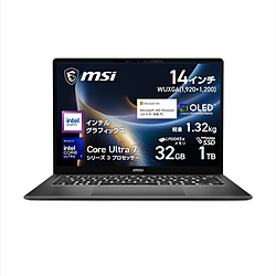 MSI ノートパソコン Prestige 14 AI+ D3M プラチナグレイ Prestige-14-AI+D3MG-2619JP