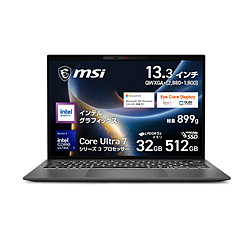MSI ノートパソコン Prestige 13 AI+ A3M プラチナグレイ Prestige-13-AI+A3MG-2639JP