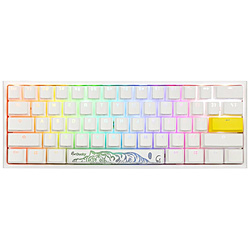 DUCKY One 2 Pro Mini RGB 60% version(Cherry RGB シルバー軸・英語配列) ピュアホワイト dk-one2-pro-rgb-mini-pw-silver