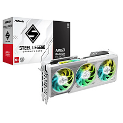 ASRock Radeon RX 9070 Steel Legend 16G OC ホワイト RX9070 SL 16GO
