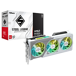 ASRock Radeon RX 9060 XT Steel Legend 8G OC ホワイト RX9060XT SL 8GO