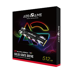 addlink ad512GBX70M2P 内蔵SSD RGBヒートシンク付き X70シリーズ