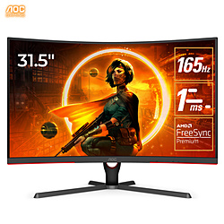 AOC C32G3E/11 ブラック&レッド