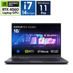 GIGABYTE ゲーミングノートパソコン AORUS 16X (RTX 4060) AORUS 16X AKG-53JPC64SP ミッドナイトグレー