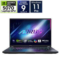 GIGABYTE AORUS ELITE 16 BWHC3JPC64SP ゲーミングノートパソコン AORUS ELITE 16 AE6H(RTX 5070) スレートグレイ