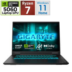 GIGABYTE GAMING A16 3VHK3JP864SH ゲーミングノートパソコン GAMING A16(RTX 5060) ブラックスチール