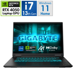 GIGABYTE GAMING A16 CMHI2JP893SH ゲーミングノートパソコン ブラックスチール [16.0型 /Windows11 Home /intel Core i7 /メモリ:16GB /SSD:512GB /無し /日本語版キーボード /2025年9月モデル]