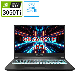 GIGABYTE G5MD-51JP123SH ゲーミングノートパソコン GIGABYTE G5 ブラック [15.6型 /Windows10 Home /intel Core i5 /メモリ:16GB /SSD:512GB /日本語版キーボード /2021年8月モデル]