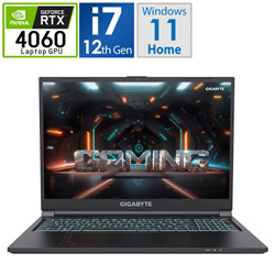 GIGABYTE ゲーミングノートパソコン G6 KF-G3JP853SH ブラック [16.0型 /Windows11 Home /intel Core i7 /メモリ:16GB /SSD:512GB /日本語版キーボード /2023年12月モデル]
