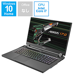 GIGABYTE AORUS17GYC-8JP6450SH ゲーミングノートパソコン AORUS 17G ブラック [17.3型 /Windows10 Home /intel Core i7 /メモリ:32GB /SSD:1TB /日本語版キーボード /2021年春モデル]