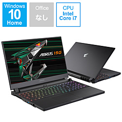 GIGABYTE AORUS15GKC-8JP2130SH ゲーミングノートパソコン AORUS 15G ブラック [15.6型 /Windows10 Home /intel Core i7 /メモリ:16GB /SSD:512GB /日本語版キーボード /2021年春モデル]