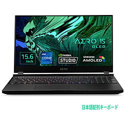 GIGABYTE XD-73JP644SP ゲーミングノートパソコン AERO 15 OLED ブラック [15.6型 /Windows10 Pro /intel Core i7 /メモリ:32GB /SSD:1TB /Officeソフトなし /日本語版キーボード /2021年6月モデル]