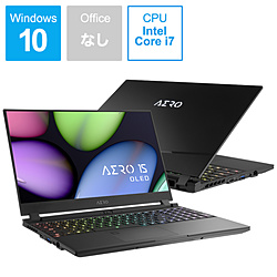 GIGABYTE KB-8JP5130SP ゲーミングノートパソコン AERO 15 OLED ブラック [15.6型 /Windows10 Pro /intel Core i7 /メモリ:16GB /SSD:512GB /日本語版キーボード /2020年4月モデル]