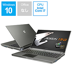 GIGABYTE YB-8JP2130MP ゲーミングノートパソコン AORUS 15G ブラック [15.6型 /Windows10 Pro /intel Core i7 /メモリ:16GB /SSD:512GB /Officeソフトなし /日本語版キーボード /2020年4月モデル]