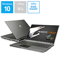 GIGABYTE SB-7JP1130MH ゲーミングノートパソコン AORUS 15G ブラック [15.6型 /Windows10 Home /intel Core i7 /メモリ:16GB /SSD:512GB /Officeソフトなし /日本語版キーボード /2020年5月モデル]