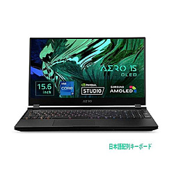 GIGABYTE ゲーミングノートパソコン AERO 15 OLED KD-72JP624SR ブラック [15.6型 /Windows11 Pro /intel Core i7 /メモリ:16GB /SSD:1TB /Officeソフトなし /日本語版キーボード /2022年1月モデル]