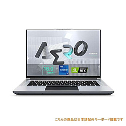GIGABYTE ゲーミングノートパソコン AERO 16 XE4-73JP918HP シルバー [16.0型 /Windows11 Pro /intel Core i7 /メモリ:16GB /SSD:2TB /Officeソフトなし /日本語版キーボード /2022年3月モデル]