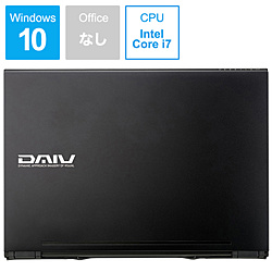 mouse ノートパソコン DAIV ブラック BC-DA87M16S5R26-191 [15.6型 /Windows10 Home /intel Core i7 /メモリ:16GB /SSD:512GB /無し /2019年5月モデル]