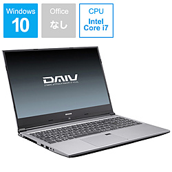 mouse ノートパソコン DAIV BC-DAIVN15G165-192 [15.6型 /Windows10 Home /intel Core i7 /メモリ:16GB /HDD:1TB /SSD:512GB /無し /2019年8月モデル]