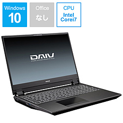 mouse ノートパソコン DAIV BC-DAIVN15R264K-192 [15.6型 /Windows10 Home /メモリ:32GB /SSD:1TB /無し /2019年8月モデル]