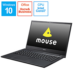 mouse ノートパソコン BC-NJ50CUM16S5-202B [15.6型 /Windows10 Home /intel Core i7 /メモリ:16GB /SSD:512GB /Office HomeandBusiness]