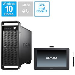 mouse DAWSET107S5M16H デスクトップパソコン DAIV(13.3型 液晶タブレット Wacom One付属) [モニター無し /Windows10 Home /intel Core i7 /メモリ:16GB /HDD:1TB /SSD:512GB /無し]
