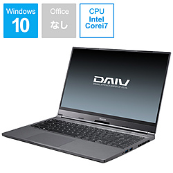 mouse ノートパソコン DAIV D5N201101 [15.6型 /Windows10 Home /intel Core i7 /メモリ:32GB /SSD:1TB /無し]
