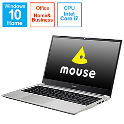 mouse ノートパソコン mouse シルバー BC-NL52M8S2B-203 [15.6型 /Windows10 Home /intel Core i7 /メモリ:8GB /SSD:256GB /Office HomeandBusiness /日本語版キーボード]