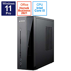 mouse BIZD114M16B デスクトップパソコン mouse [モニター無し /Windows11 Pro /intel Core i5 /メモリ:16GB /SSD:256GB /Office HomeandBusiness /2021年11月モデル]