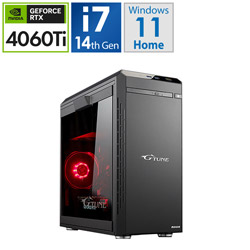 mouse DGI7G6TBC21DNHB3 ゲーミングデスクトップパソコン G-Tune(RTX 4060 Ti) ブラック