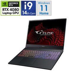 mouse H6I9G80BC41DNHBK3 ゲーミングノートパソコン G-Tune(RTX 4080) [16.0型 /Windows11 Home /intel Core i9 /メモリ:64GB /SSD:1TB /Officeソフトなし /日本語版キーボード]