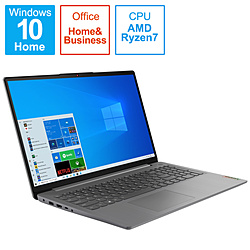Lenovo ノートパソコン IdeaPad Slim360 アークティックグレー 82KU00NSWR [15.6型 /Windows10 Home /AMD Ryzen 7 /メモリ:8GB /SSD:512GB /Office HomeandBusiness /日本語版キーボード /2021年7月モデル]
