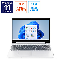 Lenovo ノートパソコン IdeaPad L360i ブリザードホワイト 82HL00HUBC [15.6型 /Windows11 Home /intel Core i5 /メモリ:16GB /SSD:512GB /Office HomeandBusiness /日本語版キーボード /2022年12月モデル]