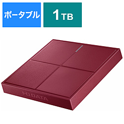 I-O DATA SSPL-UT1R 外付けSSD USB-A接続 (PS5/PS4対応) ラズベリーレッド