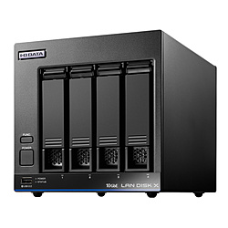 IO DATA LAN DISK X [32TB搭載 /4ベイ /64台(10GbE)] Linux OS搭載 法人向けNAS(5年保証・データ復旧サービス付き) HDL4-XA32B