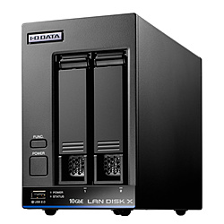 IO DATA LAN DISK X [8TB搭載 /2ベイ /64台(10GbE)] Linux OS搭載 法人向けNAS(5年保証・データ復旧サービス付き) HDL2-XA8B