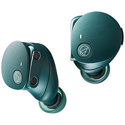 audio-technica 完全ワイヤレスイヤホン グリーン ATH-CKS50TW2GR [ワイヤレス(左右分離) /ノイズキャンセリング対応 /Bluetooth対応]
