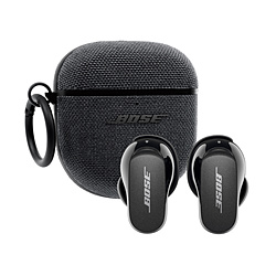 BOSE 完全ワイヤレスイヤホン QuietComfort Earbuds II Triple Black QCEBIIBK+FABCOVER [ワイヤレス(左右分離) /ノイズキャンセリング対応 /Bluetooth対応]