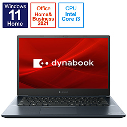 dynabook ノートパソコン dynabook M6 オニキスブルー P1M6UPBL [14.0型 /Windows11 Home /intel Core i3 /メモリ:8GB /SSD:256GB /Office Home and Business /日本語版キーボード /2022年春モデル]